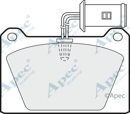 APEC BRAKING Комплект тормозных колодок, дисковый тормоз PAD65
